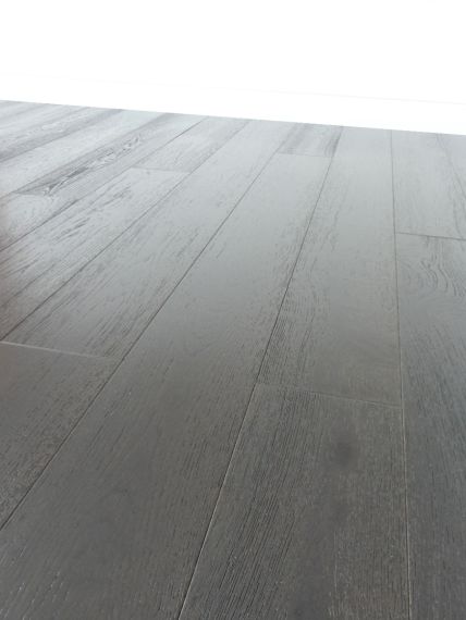 Chet Engineered Black Oak Brushed and Lacquered 180mm x 15/4mm Wood Flooring