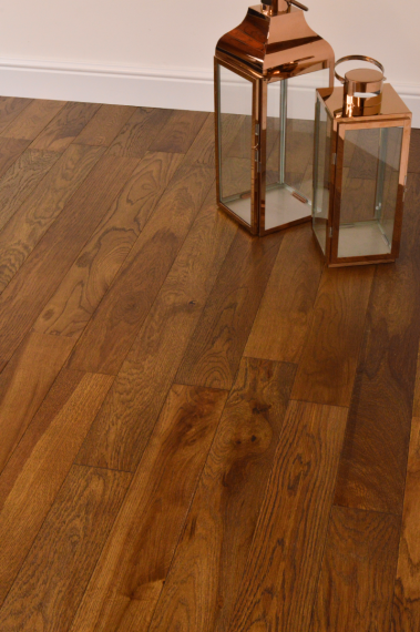 Stamford Engineered Coffee Oak Brushed and Lacquered 110mm x 14/3mm Wood Flooring