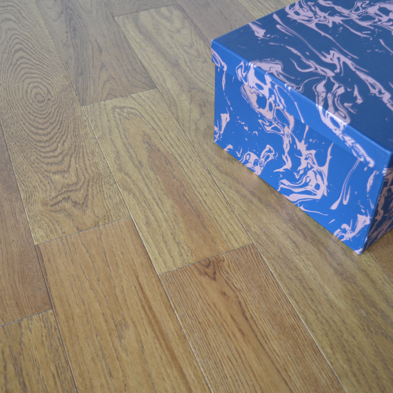 Gala Engineered Golden Oak Brushed and Lacquered 125mm x 10/2mm Wood Flooring