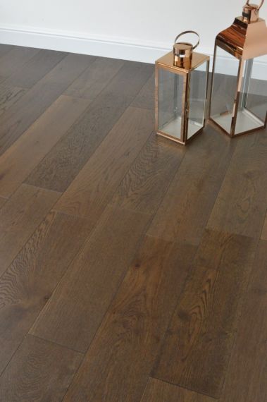 Banwell Engineered Smoked Oak Brushed and Lacquered Click Lok 190mm x 15/4mm Wood Flooring