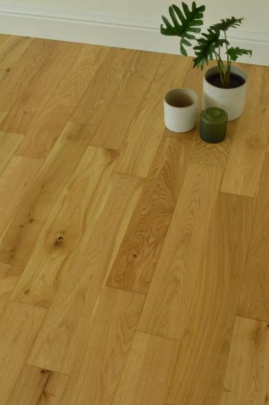 Slea Engineered Natural Oak Brushed and Oiled 110mm x 14/3mm Wood Flooring
