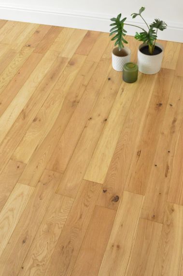 Ehen Engineered Natural Oak Brushed and Oiled 90mm x 10/2mm Wood Flooring