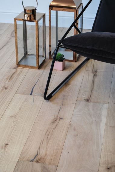 Hollocombe Engineered Natural Oak Unfinished 170mm x 13.5/2.5mm Wood Flooring
