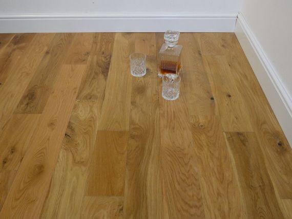 Lowther Solid Natural Oak Brushed & Oiled 125mm X 18mm Wood Flooring