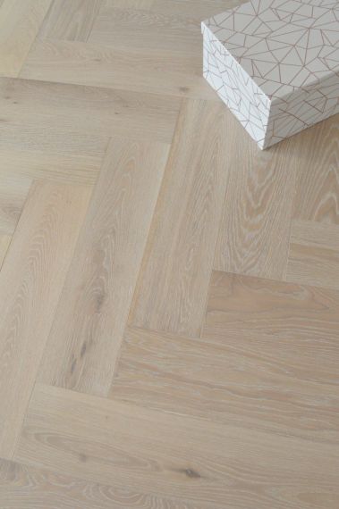 Plym Engineered Whitewash Oak Brushed and Oiled Click Lok 150mm x 14/3mm Parquet Wood Flooring