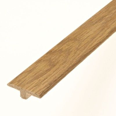 Smoked Solid Oak Profile Door T-Bar To Complement Smoked Flooring