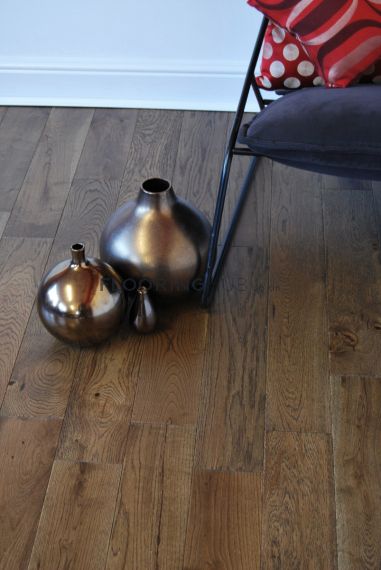 Croco Engineered Smoked Oak Brushed and Lacquered 120mm x 18/5mm Wood Flooring
