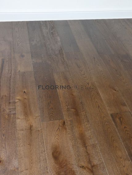 Conder Engineered Coffee Oak Brushed and Lacquered 180mm x 15/4mm Wood Flooring