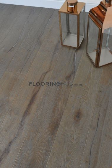 Aire Engineered Grey Distressed Oak Oiled 190mm x 20/6mm Wood Flooring