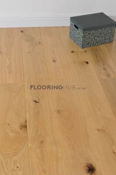Beal Engineered Natural Oak Lacquered 190mm x 20/4mm Wood Flooring