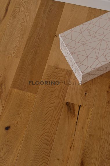 Broadall Engineered Natural Oak Lacquered 170mm x 13.5/2.5mm Wood Flooring