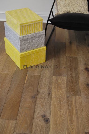 Crake Engineered Smoked Grey Brushed and Oiled 120mm x 18/5mm Wood Flooring