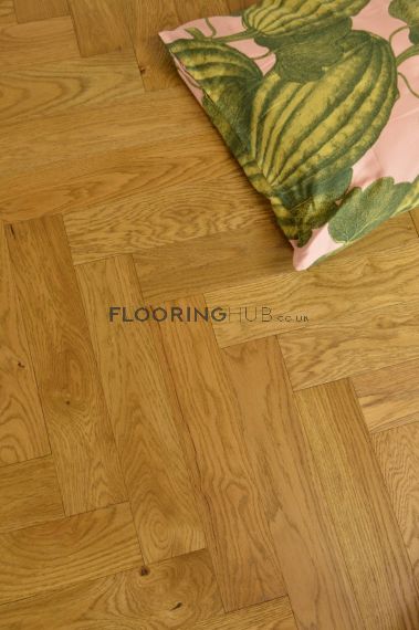 Stonegate Engineered Golden Oak Brushed and Lacquered 90mm x 15/4mm Parquet Wood Flooring