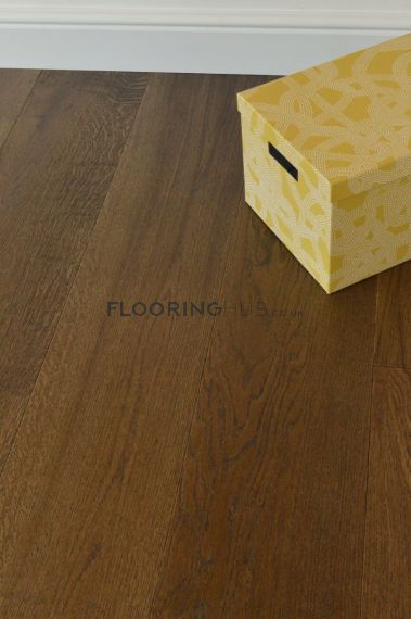 Fourth Engineered Smoked Oak Brushed and Lacquered 220mm x 15/4mm Wood Flooring