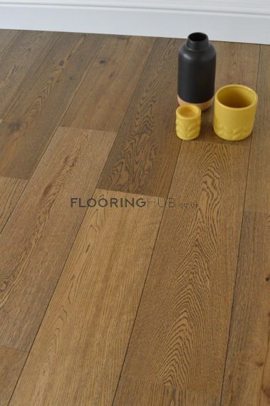 Ingleby Engineered Smoked Oak Brushed and Lacquered 170mm x 13.5/2.5mm Wood Flooring