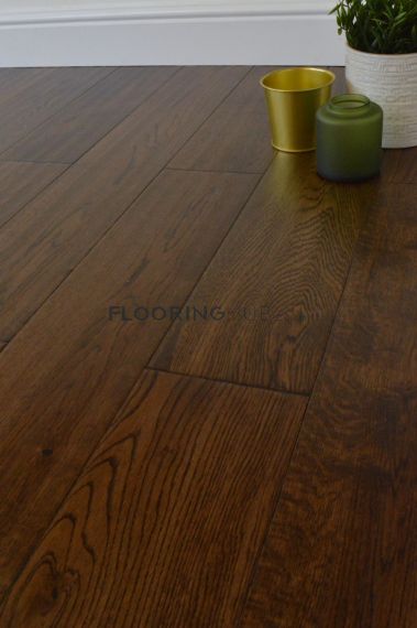 Moselle Solid Coffee Oak Handscraped 150mm x 18mm Wood Flooring