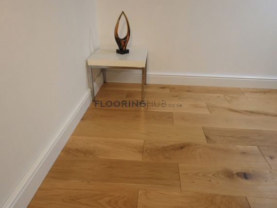 Hornsey Engineered Natural Oak Brushed and Lacquered 190mm x 14/3mm Wood Flooring