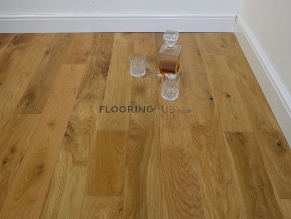 Lowther Solid Natural Oak Brushed & Oiled 125mm X 18mm Wood Flooring