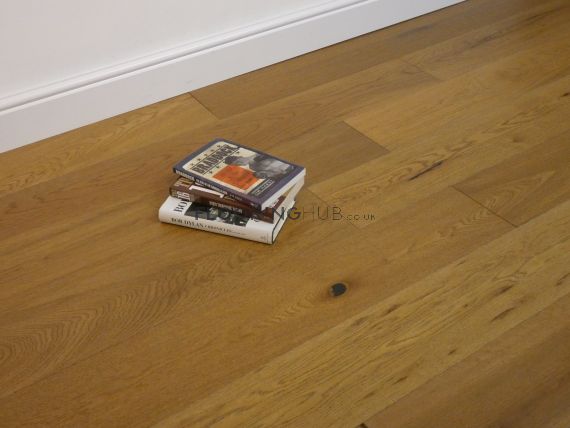 Downholland Engineered Golden Oak Brushed and Lacquered Click Lok 165mm x 10/1.2mm Wood Flooring