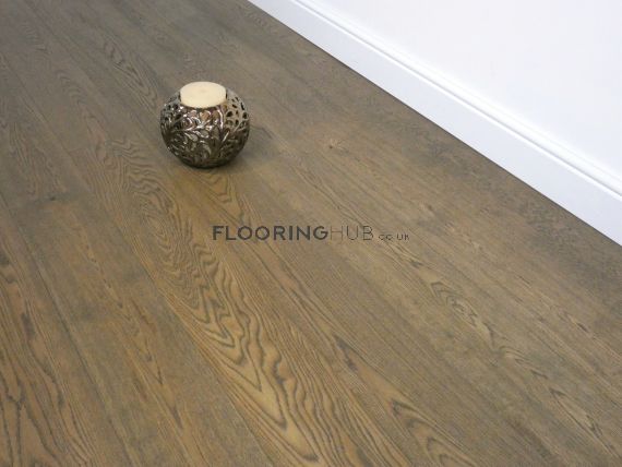Darent Engineered Smoked Oak Brushed and Lacquered Click Lok 165mm x 10/1.2mm Wood Flooring