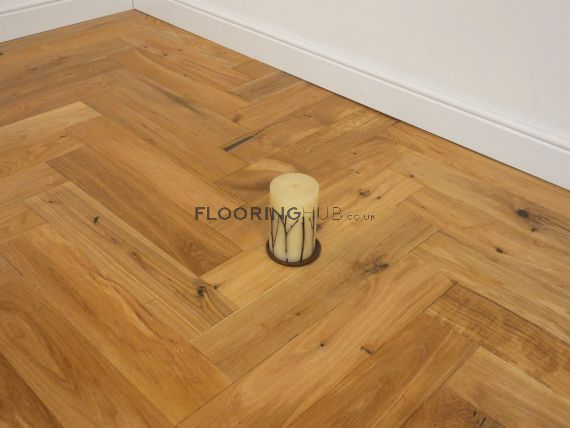 Pulworthy Engineered Natural Oak Brushed and Oiled 120mm x 15/4mm Parquet Wood Flooring
