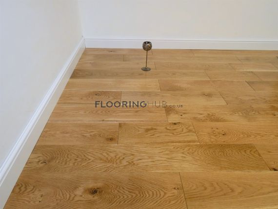 Newlyn Solid Natural Oak Lacquered 180mm X 18mm Wood Flooring