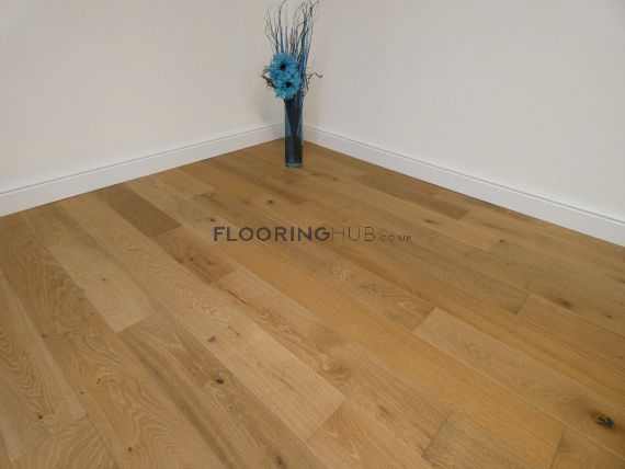 Chapel Engineered Smoked Oak Brushed and White Oiled 150mm x 18/4mm Wood Flooring