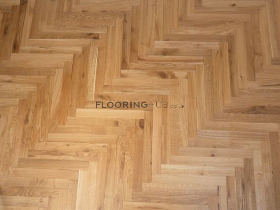 Sherbourne Engineered Natural Oak Brushed and Matt Lacquered 60mm x 18mm Parquet Wood Flooring