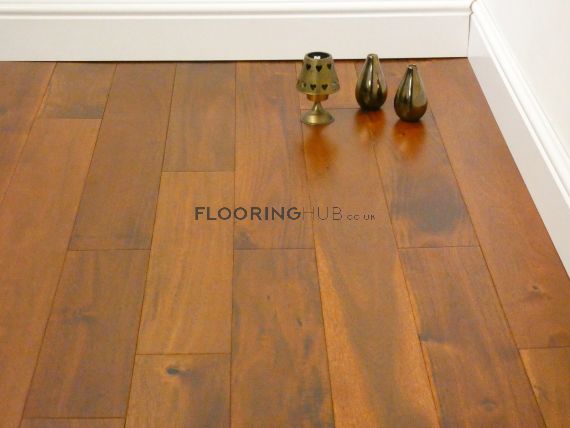 Leith Solid Acacia Walnut Lacquered 122mm X 18mm Wood Flooring