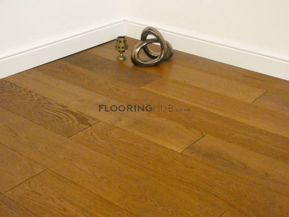 Gatcombe Engineered Golden Smoked Oak Brushed and Oiled 190mm x 20/6mm Wood Flooring