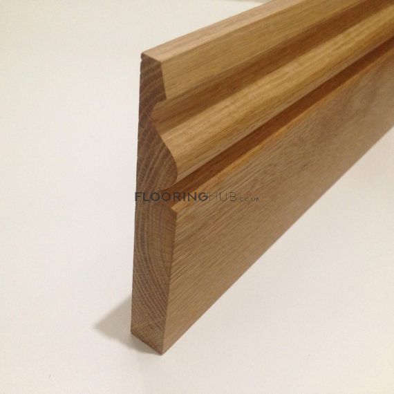Yewdale Solid Oak 120mm x 20mm Lacquered Skirting Board
