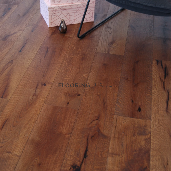 Chelmer Engineered Smoked Oak Brushed and Oiled 190mm x 14/3mm Wood Flooring