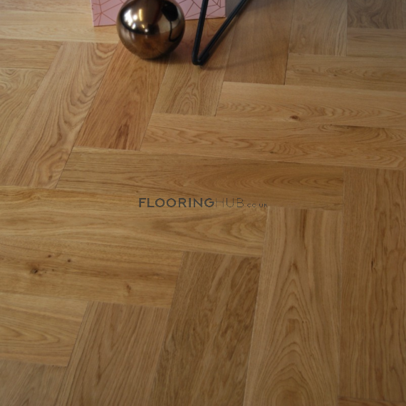 Tilmore Engineered Natural Oak Lacquered Click Lok 150mm x 14/3mm Parquet Wood Flooring